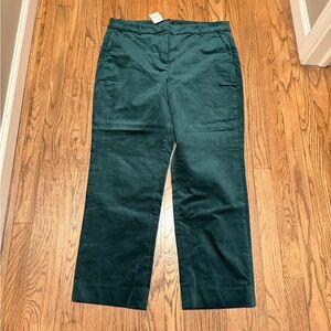 NWT J. Crew Forest Green Kallie Pants